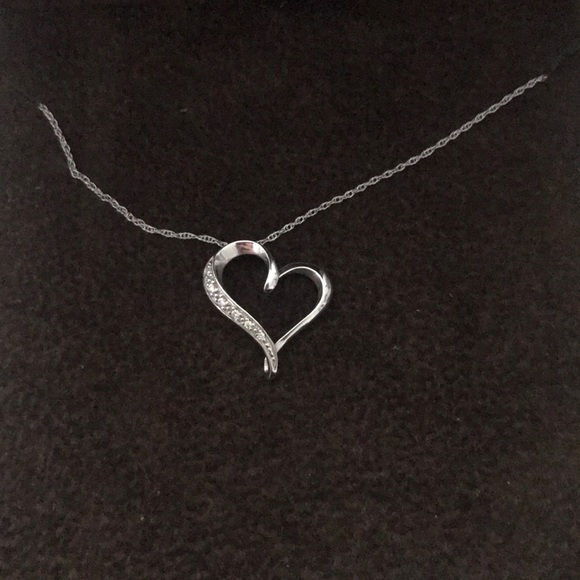 Jared Jewelry Jared White Gold Heart Necklace Poshmark
